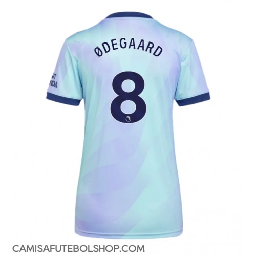 Camisa de time de futebol Arsenal Martin Odegaard #8 Replicas 3º Equipamento Feminina 2024-25 Manga Curta